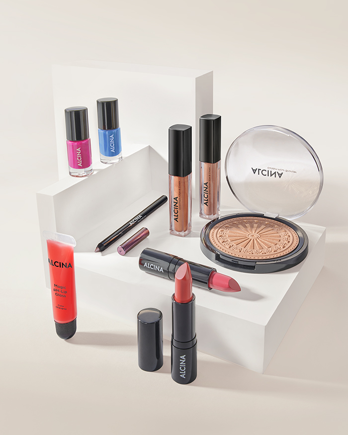 ALCINA Make-up Trends 2026 - Stillleben der Produktlinie