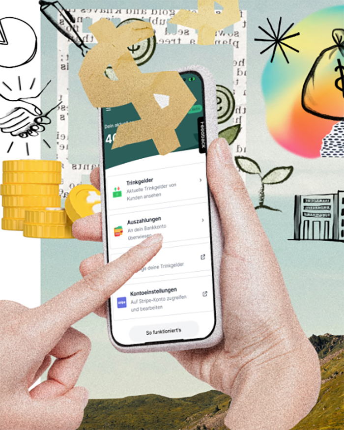 grafische Collage eines Handys mit Terminplanung für das Webinar zu den Herausforderungen eines Friseurunternehmens von Phorest