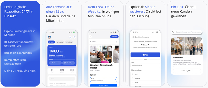 Online-Terminbuchung für Friseursalons mit terminio.ai